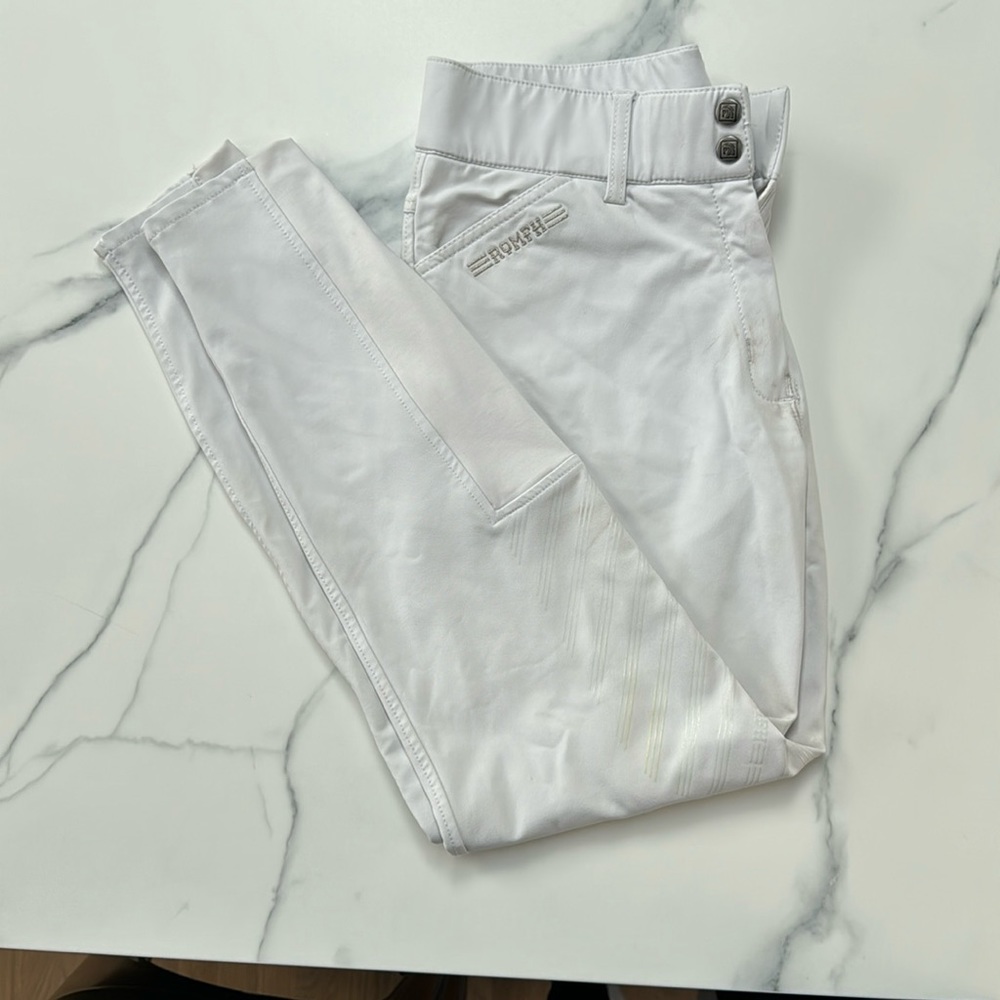 ROMFH Sarafina Knee Patch White Breeches 30R